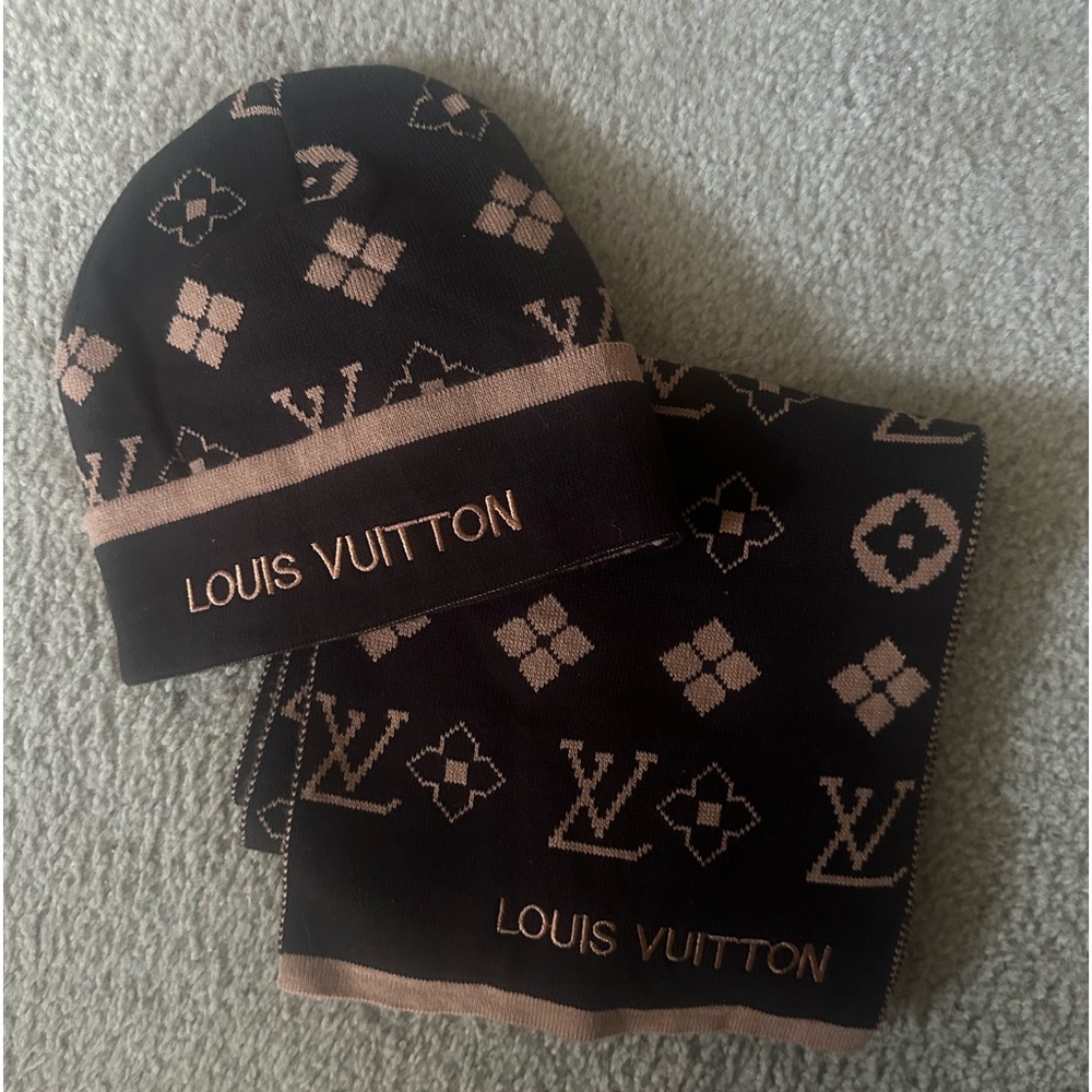 Louis Vuitton Hat and Scarf